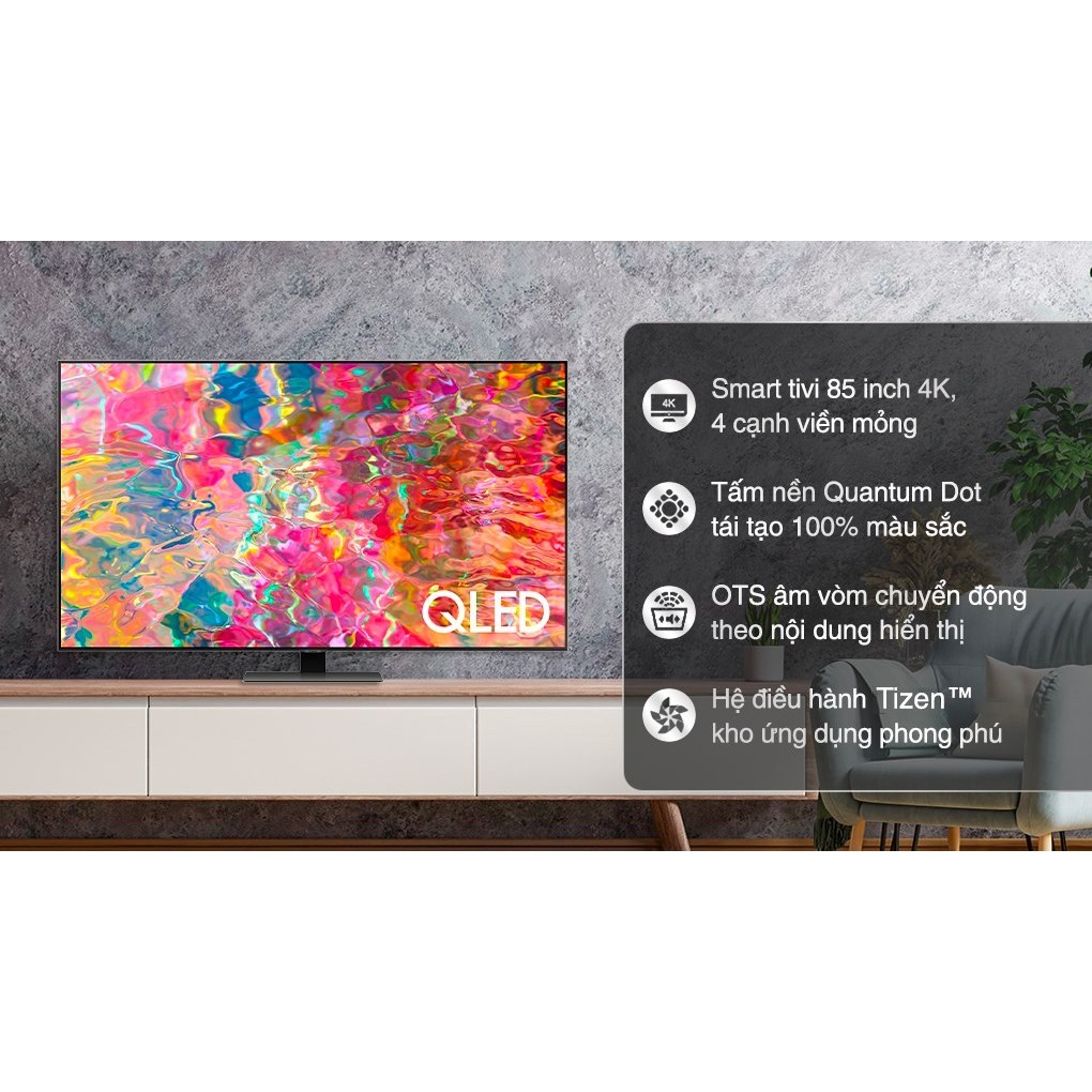 Smart Tivi QLED 4K 85 Inch Samsung QA85Q70B 2022 | Shopee Việt Nam