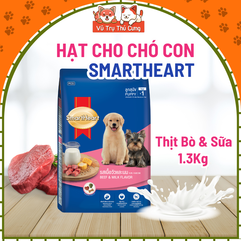 Hạt Cho Chó SmartHeart Thái Lan Giàu Dinh Dưỡng, Tốt Cho Tiêu Hóa
