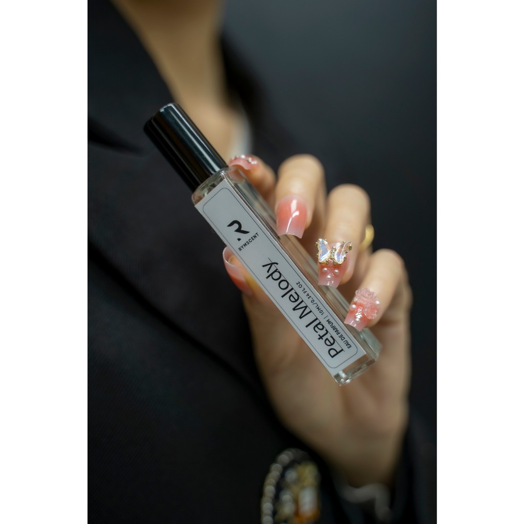 Nước hoa RYMSCENT Nữ Petal Melody 10ml | Nhóm hương hoa, độ lưu hương từ 6h-8h | Dạng xịt.