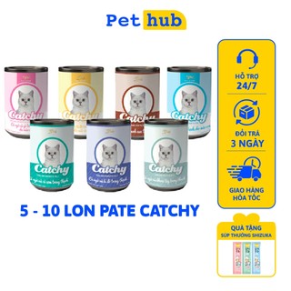 [COMBO 10-5] Lon Pate Catchy Hộp 400g Cho Mèo Mọi Lứa Tuổi Đủ 13 vị - PET HUB