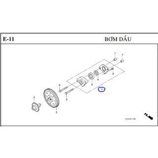 Bộ bơm nhớt Air Blade AB 110 Lead 110 SCR CLICK 110