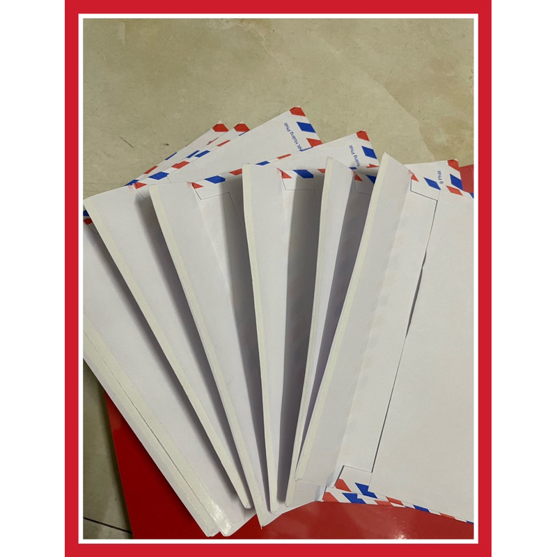 BỊCH 100 CÁI PHONG BÌ BƯU ĐIỆN CÓ BĂNG KEO 2 MẶT DÁN MÉP CHỜ - VPP QUỐC HUY.
