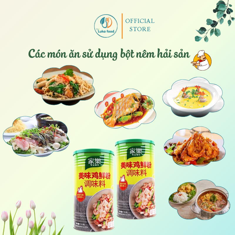 Hạt Nêm Knorr Hải Sản Hong Kong Cao Cấp (Túi 1KG) - Vị Ngọt Thanh, Chuyên Dùng Cho Lẩu, Canh, Hủ Tiếu Luka Food