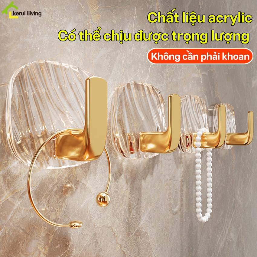 Móc treo KWAI chịu lực cao -Đế 5cm Rất chắc chắn không thể đổ vỡ - Thích hợp cho nhà bếp,phòng tắm
