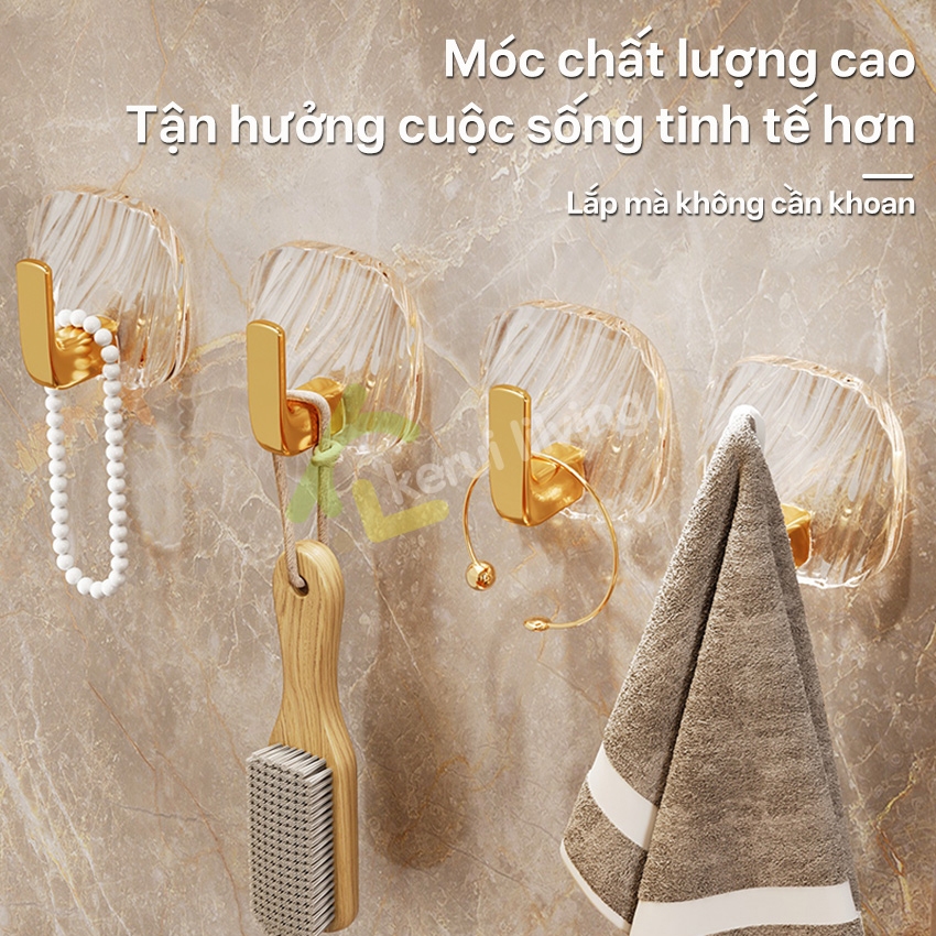 Móc treo KWAI chịu lực cao -Đế 5cm Rất chắc chắn không thể đổ vỡ - Thích hợp cho nhà bếp,phòng tắm