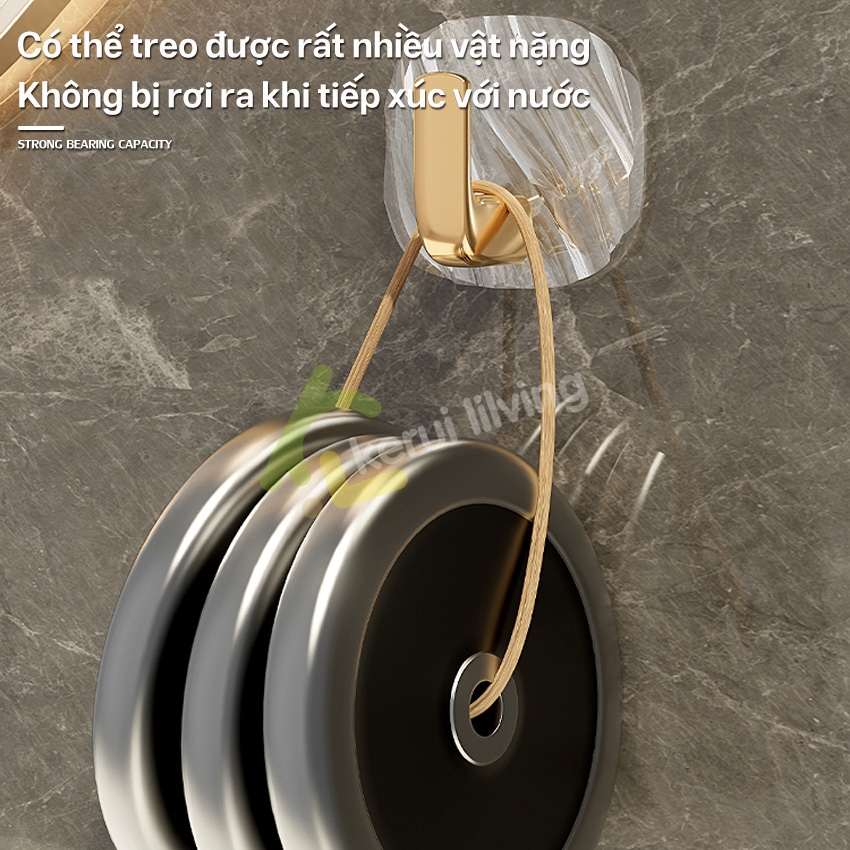 Móc treo KWAI chịu lực cao -Đế 5cm Rất chắc chắn không thể đổ vỡ - Thích hợp cho nhà bếp,phòng tắm