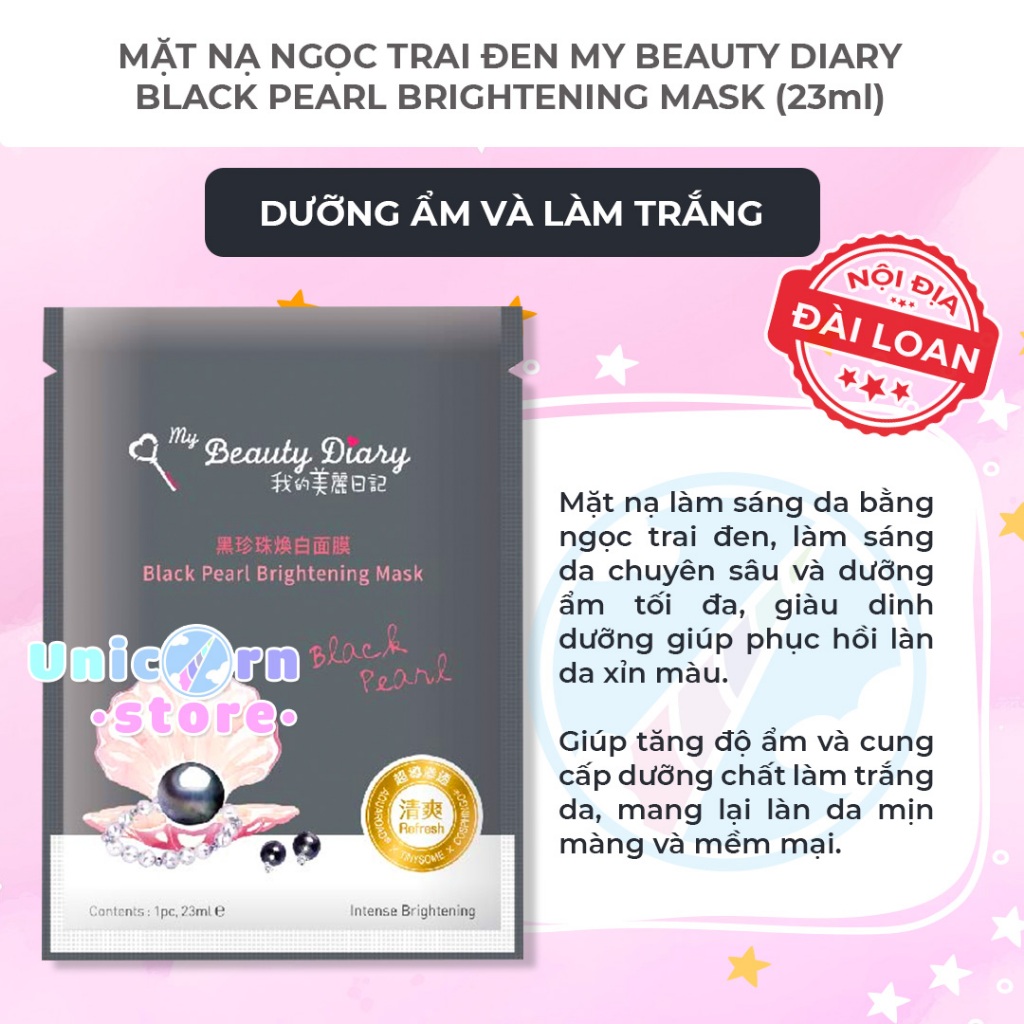[Bản Đài] Mặt Nạ My Beauty Diary Nature Key Line 23ml/miếng Có Bill Hàng