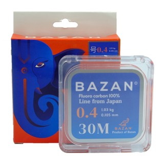 Dây thẻo Bazan Fluorocarbon nhiều size x 30m