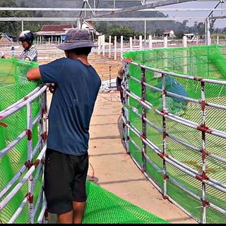 Lưới lót sàn màu xanh đen cao 1,5M dài 1M bán theo mét tới( HÀNG LOẠI A).lưới dùng làm chuồng gà chuồng vịt có ô 1cm 2cm