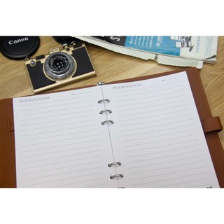 Sổ da Saffiano cao cấp ASPENEY Notebook - NÂU