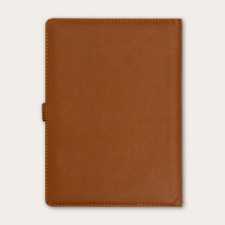 Sổ da Saffiano cao cấp ASPENEY Notebook - NÂU