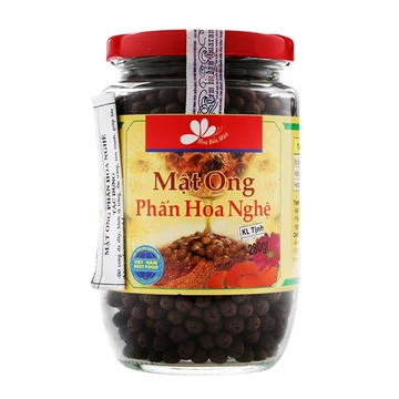 CAO CẤP - Mật Ong Phấn Hoa Nghệ Nguyên Chất 100% (280g) - Mật Ong Hoa Bốn Mùa