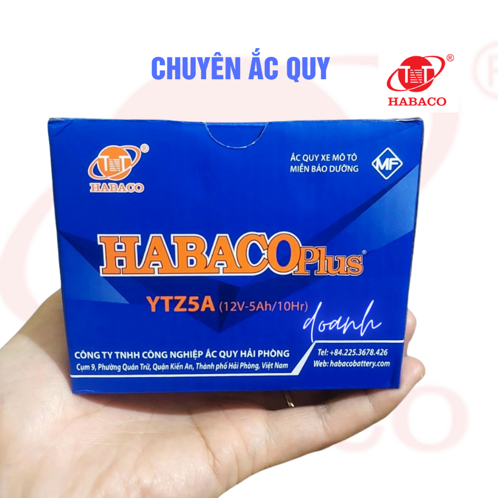 Ac quy 12v YTZ5a lắp xe wave, Click, Nouvo Chính hãng Habaco | Shopee ...