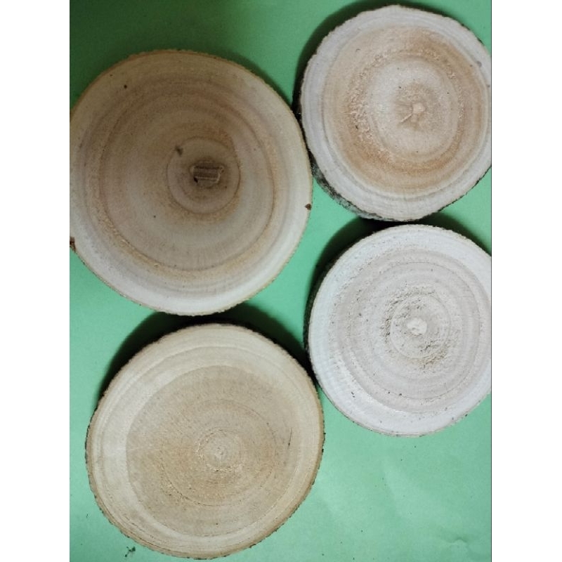 Khoanh Gỗ, Đế Gỗ Chà Mịn Dùng Decor, Trang Trí , Làm Cây Thông