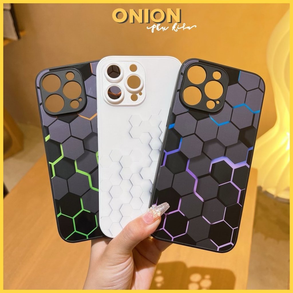 Ốp kính khối 3D dành cho iPhone Xsmax 11 12 13 14 15 Pro Promax
