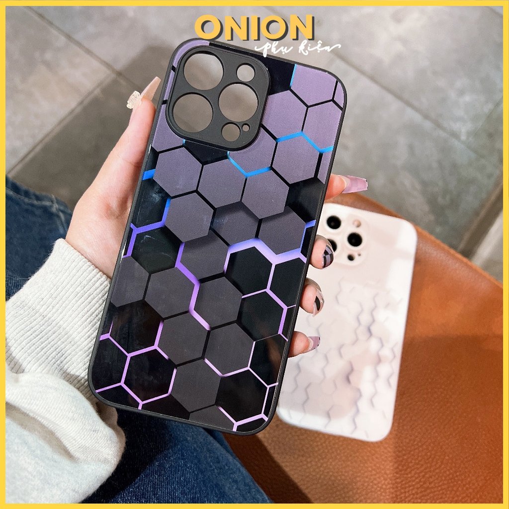 Ốp kính khối 3D dành cho iPhone Xsmax 11 12 13 14 15 Pro Promax