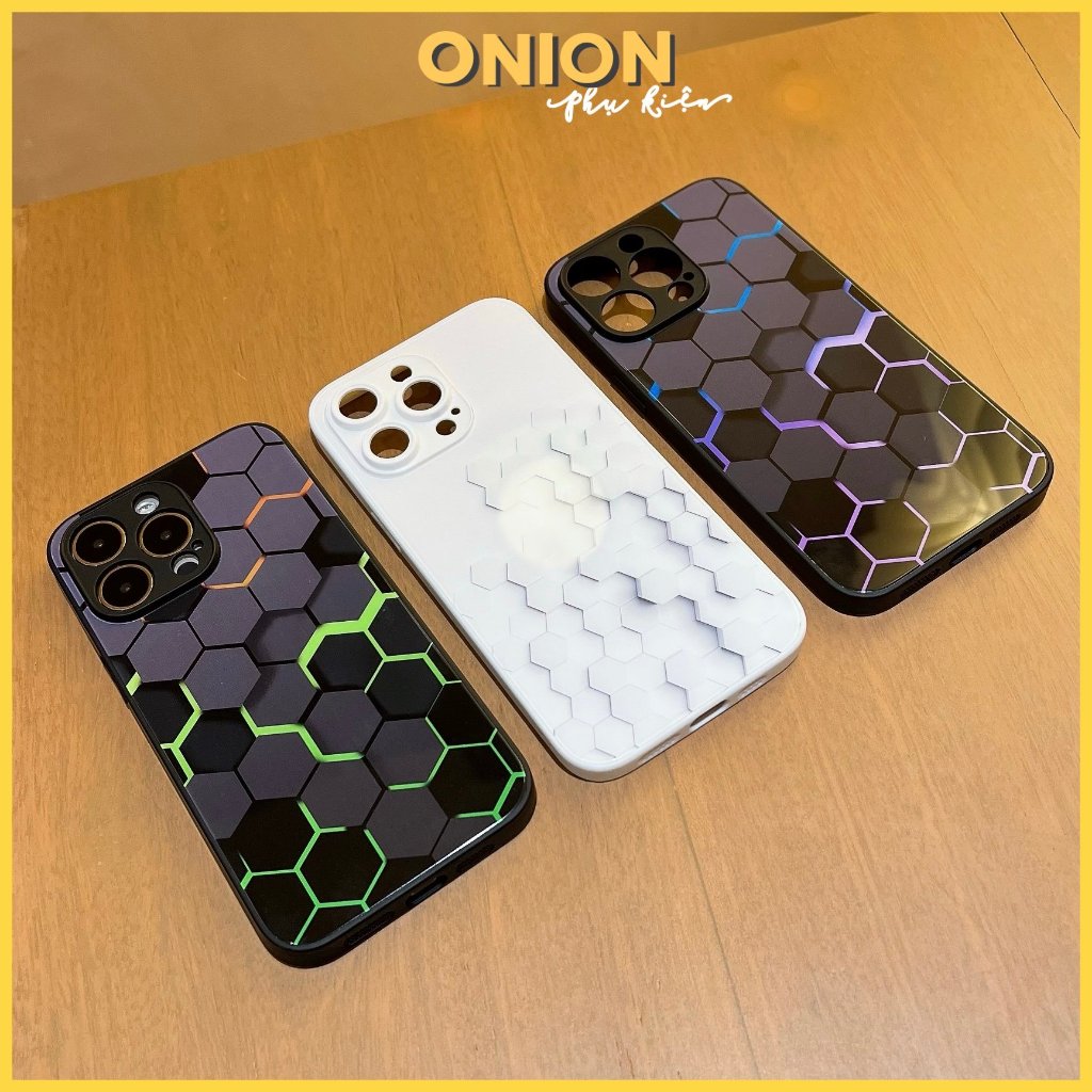 Ốp kính khối 3D dành cho iPhone Xsmax 11 12 13 14 15 Pro Promax