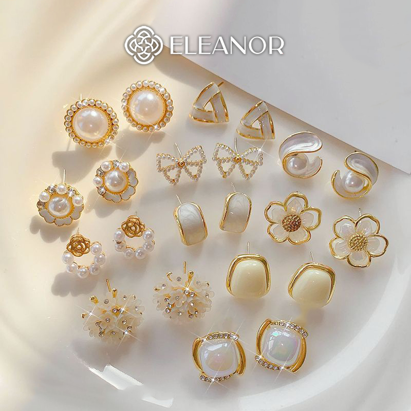 Ảnh Bông tai nữ chuôi bạc 925 Eleanor Accessories đa dạng kiểu dáng phụ kiện trang sức khuyên tai 3660 1
