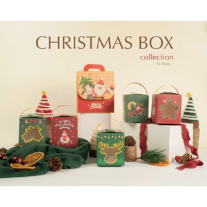Hộp Quà Túi Giấy Craft Kraft Nhám Xi Măng Đựng Quà Giáng Sinh Đủ Size Nhiều Màu Haste