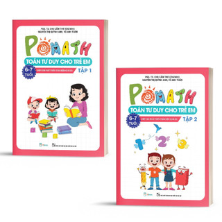 Sách - Pomath Toán tư duy cho trẻ em 6 - 7 tuổi (Combo/Lẻ) - MCBooks