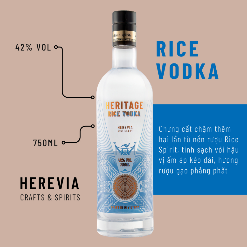 Rượu RICE VODKA Hương Gạo 750ml Nồng Độ Cồn 42% - Rượu Lên Men Từ Gạo ...