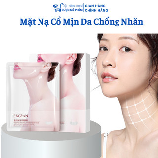 Mặt nạ dưỡng ẩm trắng da Exgyan giúp giảm nhăn vùng cổ chăm sóc da cổ mịn màng hiệu quả