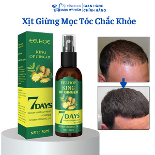 Xịt mọc tóc EELHOE tinh chất gừng tươi không chứa silicon kích thích mọc tóc sau 7 ngày 30ml