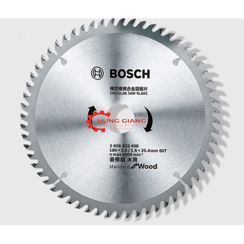Lưỡi Cắt Gỗ BOSCH 110x20mm Chuyên Dùng Cắt Gỗ Sắc Bén Sử Dụng Tất Cả Các Máy Cắt Gỗ