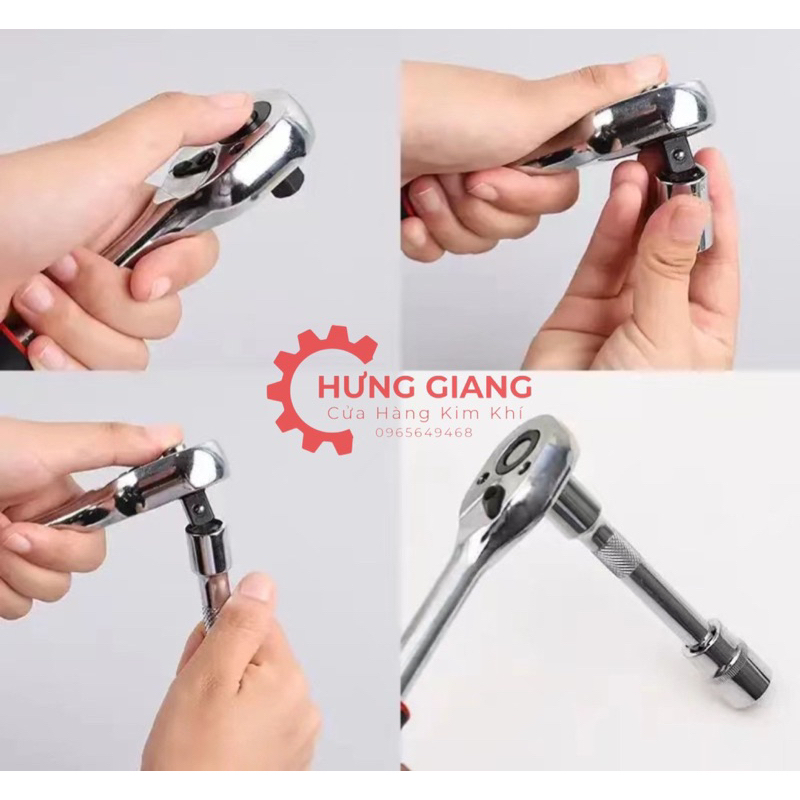 Tay vặn ốc tự động 2 chiều, Cần lắc sắc khẩu 1/4