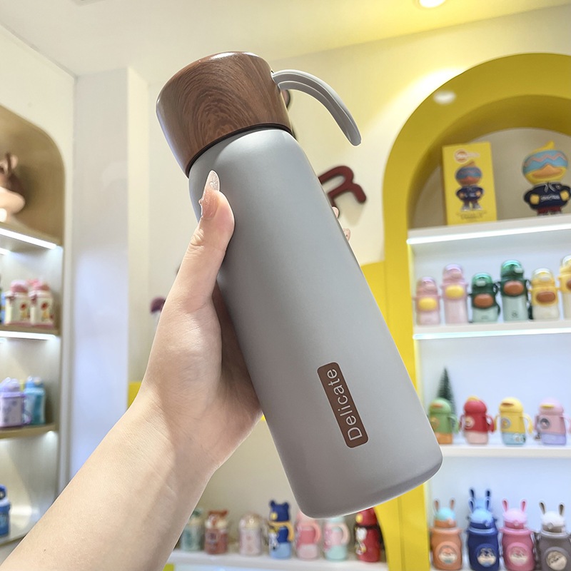 Bình Giữ Nhiệt Nắp Vân Gỗ Delicate 500ML – Inox 304 Cao Cấp | Shopee Việt  Nam
