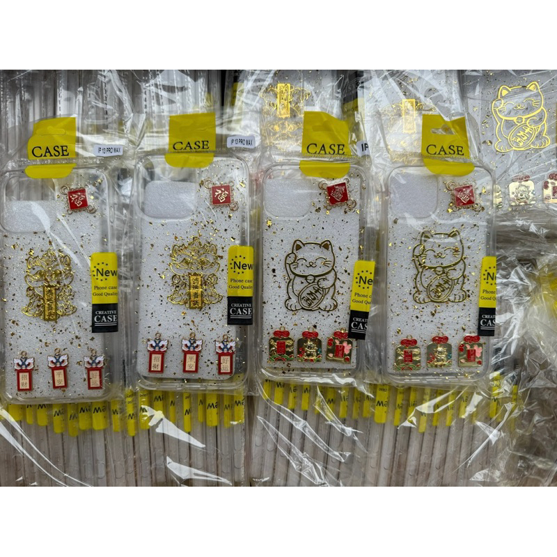 [ ỐP TếT ] Ốp Lưng Mèo Thần Tài và Sư Tử Thần Tài dành cho iP 11 đến 15 Pro Max