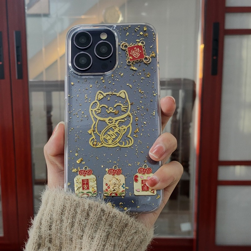 [ ỐP TếT ] Ốp Lưng Mèo Thần Tài và Sư Tử Thần Tài dành cho iP 11 đến 15 Pro Max
