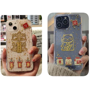 Ốp Lưng Mèo Thần Tài và Sư Tử Thần Tài dành cho iP 11 đến 15 Pro Max