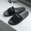 Dép quai ngang nam nữ slipper DWIN đen fullbox local brand DE01A