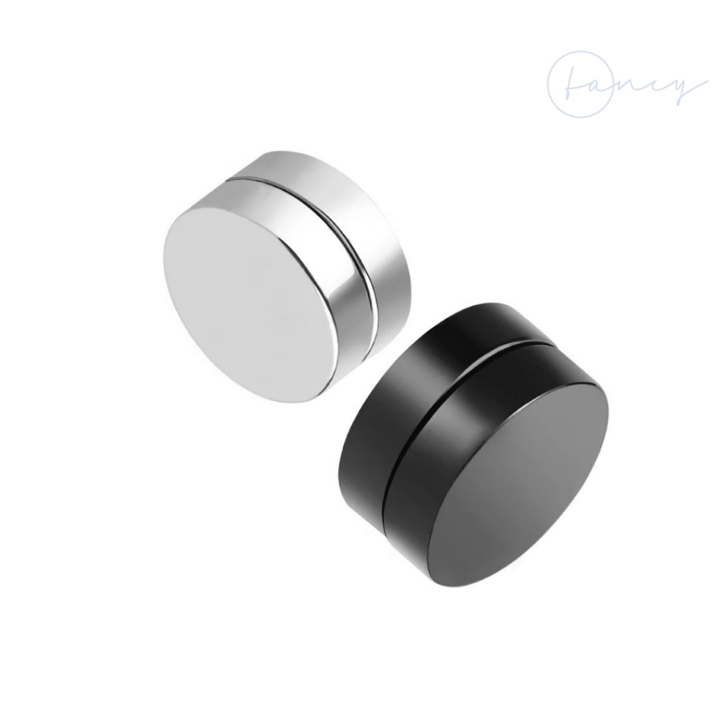 Khuyên tai nam châm Fancy cá tính không cần bấm lỗ, khuyên kẹp nam nữ chất liệu titan không gỉ