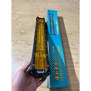 Đèn led Runlai, đèn led trợ sáng Runlai 60cm, 3 hàng led dùng chung điện 12v và 24v