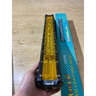 Đèn led Runlai, đèn led trợ sáng Runlai 80cm, 3 hàng led dùng chung điện 12v và 24v