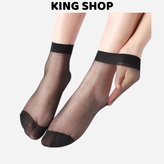 Tất nữ da cổ cao tàn hình mỏng mịn mix giày lười dễ dàng Kingshop T9111