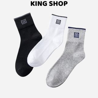 Tất nam cổ lững cao cấp co dãn thể thao cotton mềm mịn thoáng mát Kingshop T3480