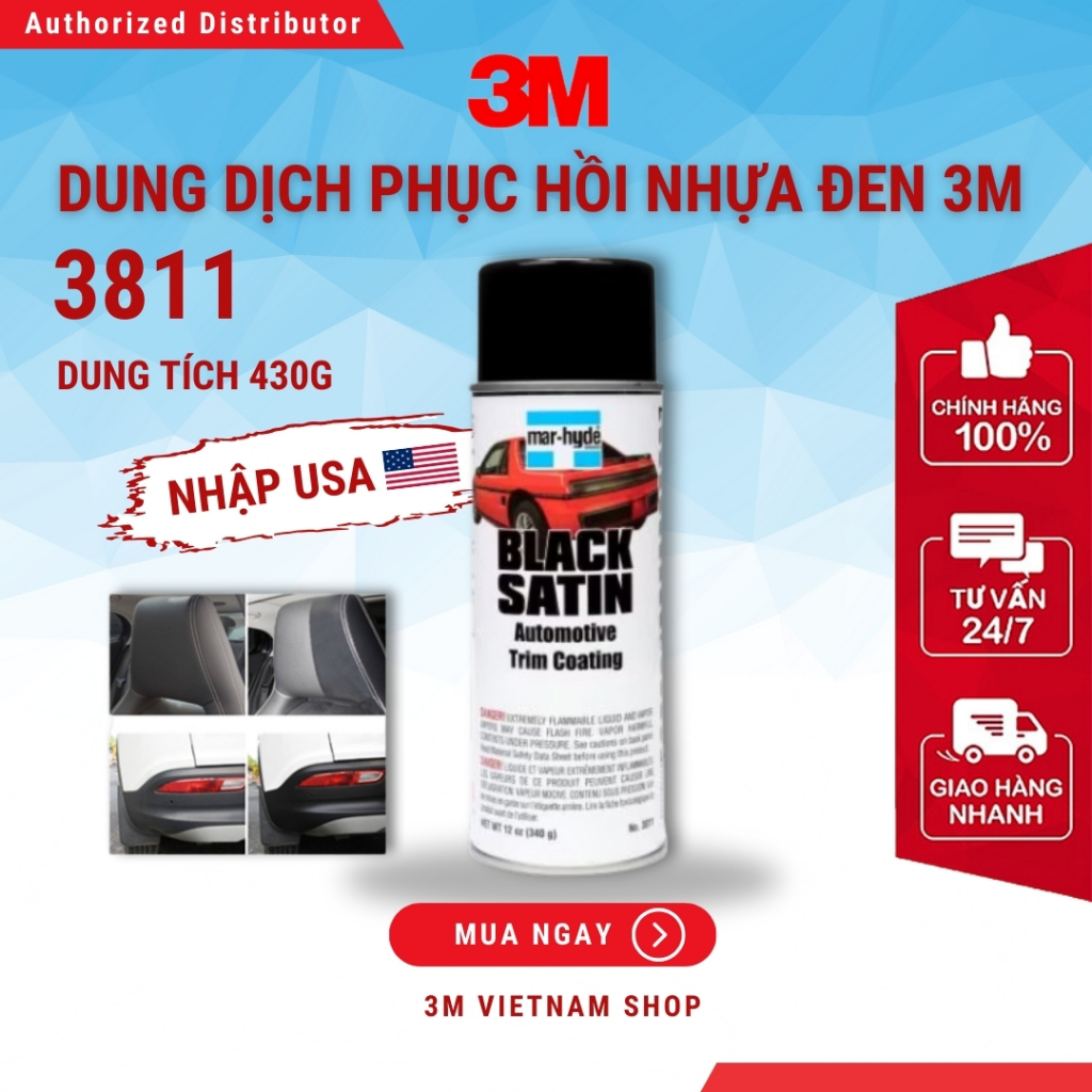 Mar-Hyde Black Satin Automotive Trim Coating