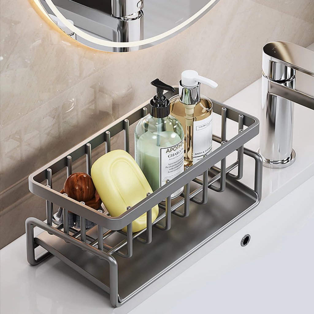 Kệ để đồ rửa bát 2 phân loại inox và sắt sơn tĩnh điện không gỉ, tiện lợi