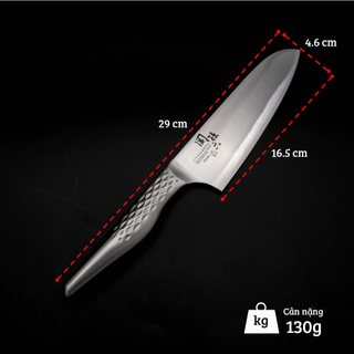 Dao bếp Nhật cao cấp KAI Shoso Santoku - Dao thái 3 trong 1 AB5156 (165mm)