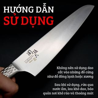 Dao thái thịt cá của Nhật Bản cao cấp KAI Shoso nguyên khối Chef - AB5158 (180mm)
