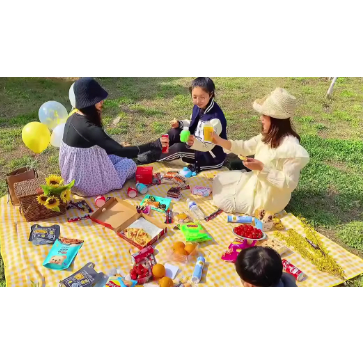 Thảm dã ngoại picnic đi du lịch đi phượt chụp ảnh bạt trải cắm trại gấp gọn tiện dụng
