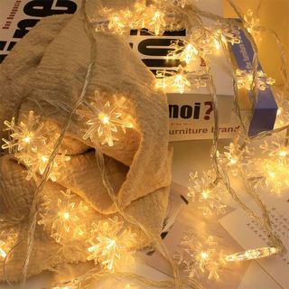 Dây Đèn led 3m / 1.5m Hình Bông Tuyết Chống Nước Trang Trí Giáng Sinh