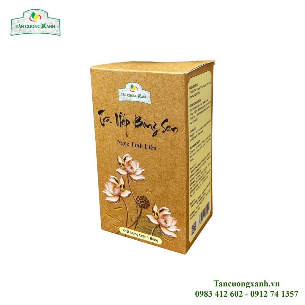 Hộp Trà Ướp Bông Sen Sấy Thăng Hoa Ngọc Tỉnh Liên