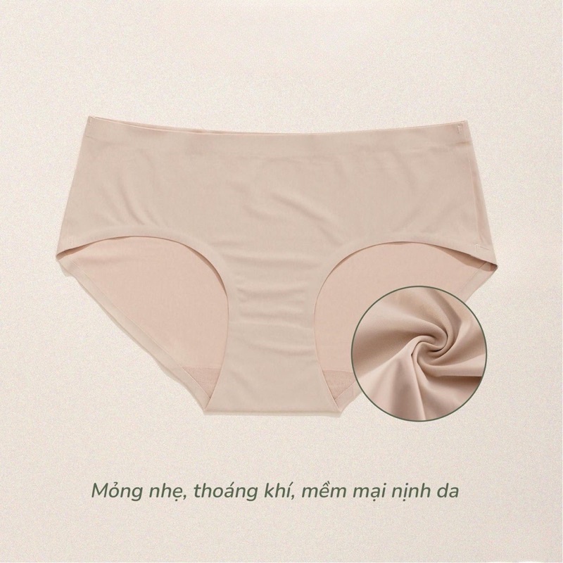 Quần lót su lụa, Quần lót MJ su lụa mềm mịn không đường may