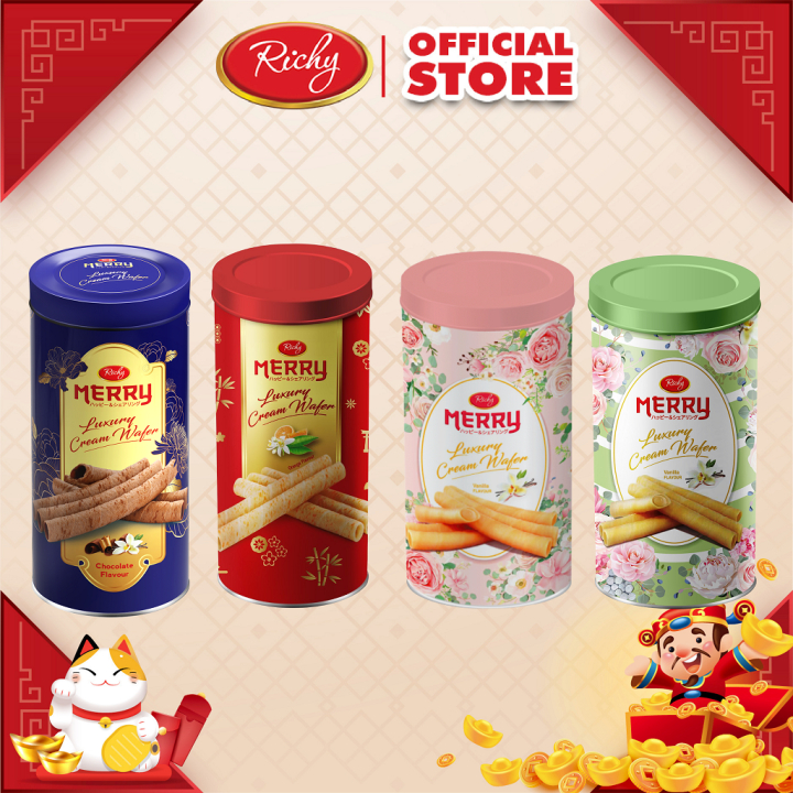 Bánh Merry quế Richy lon 200g - Phiên bản Tết | Shopee Việt Nam