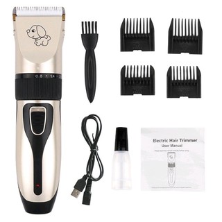 [Sale 50%]  Tông đơ cắt lông chó mèo cầm tay chính hãng jichen pin sạc, tonder máy tăng đơ cạo lông thú cưng. Happykid