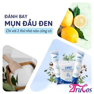 Bông tẩy trang LXSoft Soft Skin Cotton Pads (bông đa năng, 100% cotton, 2 mặt không xổ lông) 2Trucos